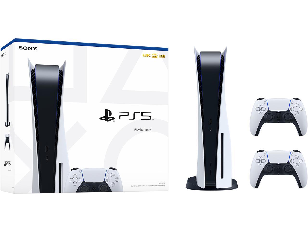 Sony PlayStation 5 (PS5) With Extra Sony PlayStation 5 DualSense Wireless Controller (UAE)ConsolesThis product is limited to 1 per customer Play Has No Limits Key Features: Overpowering velocity Stunning gaming experience Amazing Immersion Experience ligh